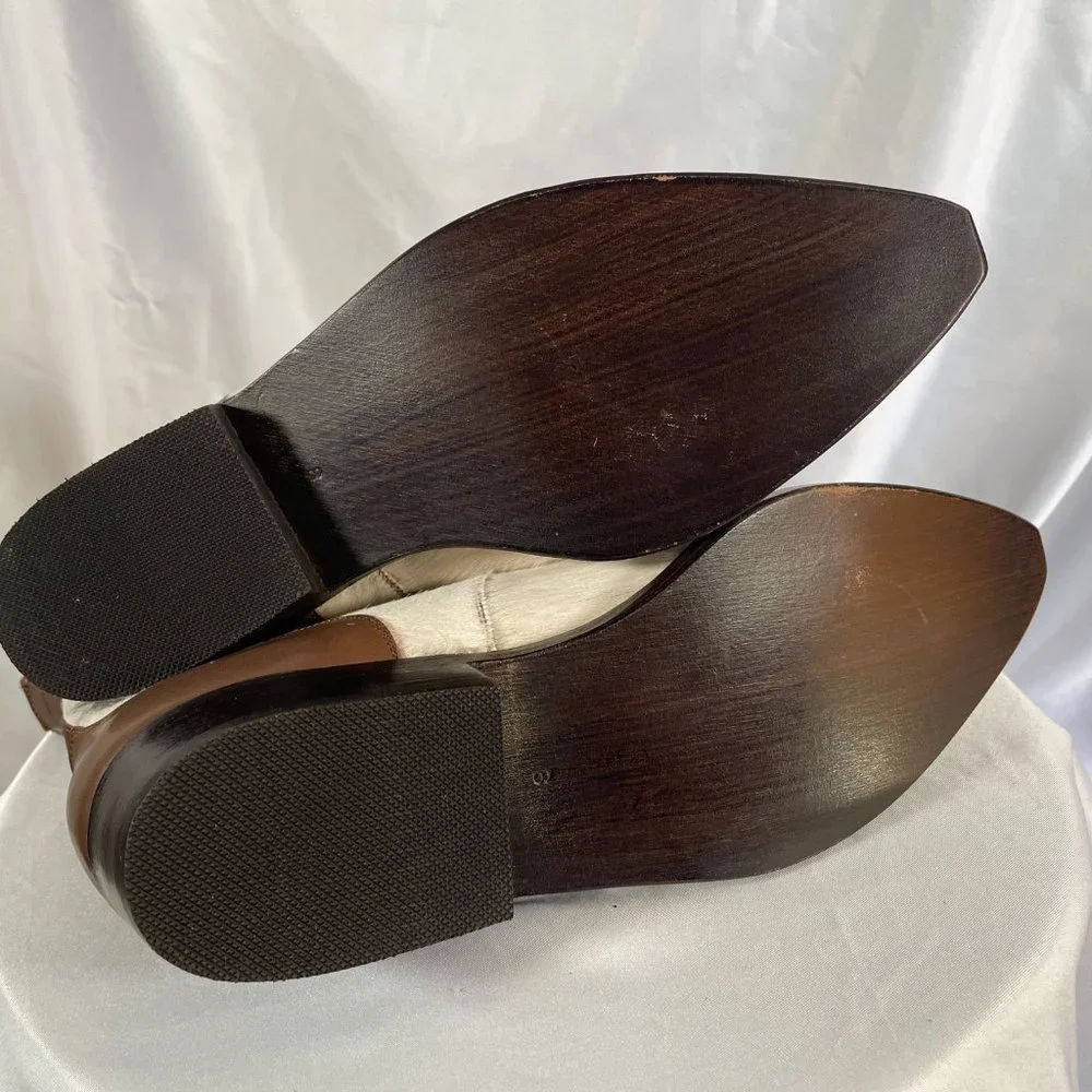 VINTAGE Genuine Calf Hair & Leather Cowboy Goots - Picture 5 of 5